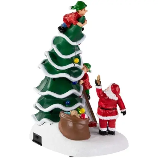 Northlight LED Lighted Animated and Musical Santa's Helpers Christmas Decoration - 12" image {4}