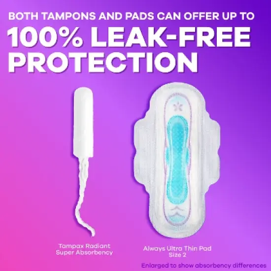 Tampax Compact Radiant Multipack Regular/Super Absorbency Unscented Plastic Tampons - 28ct image {12}