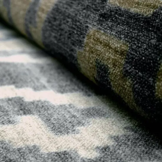 Southwestern Geometric Aztec Non-Slip Indoor Washable Area Rug or Runner by Blue Nile Mills image {3}