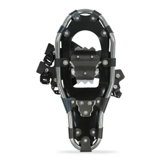 Outbound Lightweight 25 Inch Long Aluminum Framed Snowshoe Kit with Adjustable Poles and Anti Shock Mechanisms, and Carrying Tote Bag, Black image {3}