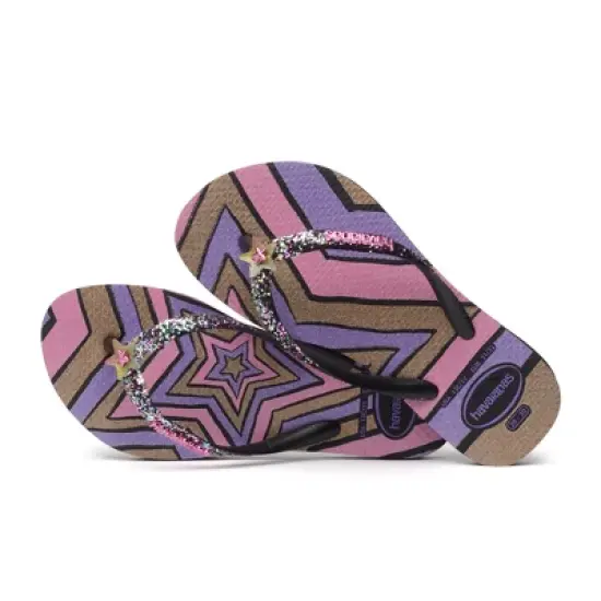 Havaianas Girls Kids Slim Glitter 2 Flip Flop Sandals image {1}