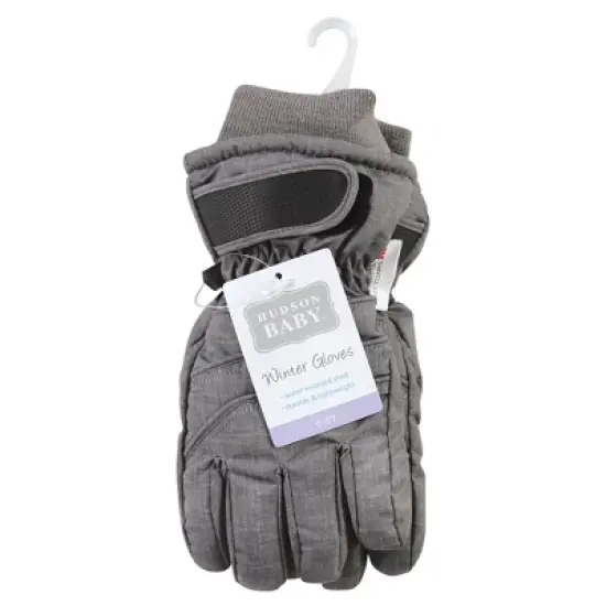 Hudson Baby Unisex Snow Gloves, Heather Charcoal image {1}