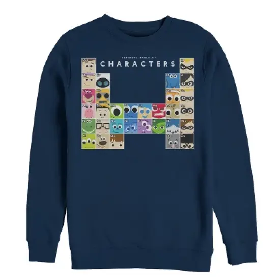 Men's Pixar Character Periodic Table Sweatshirt image {3}