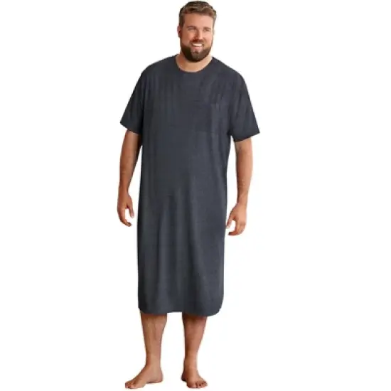 KingSize Men's Big & Tall lightweight t-shirt nightshirt image {5}