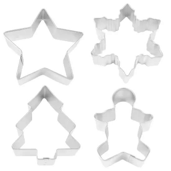 R&M International 4 Piece Christmas Cookie Cutter Set image {1}