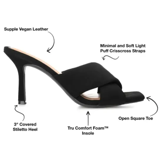 Journee Collection Womens Oppal Tru Comfort Foam Open Toe Mid Stiletto Pumps image {7}