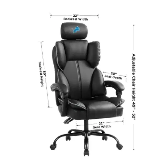 NFL Detroit Lions Champ Office Chair image {4}