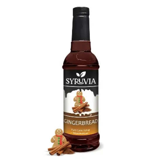 Syruvia Gingerbread Syrup - 25.4 fl oz. Premium Flavoring Syrup For Coffee image {6}