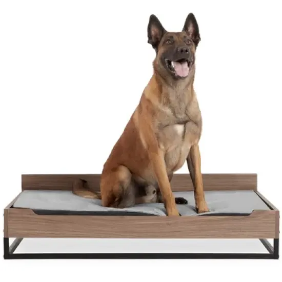 TailZzz Milo Wooden Pet Bed with Mattress  Small / Medium Dog Bed image {14}