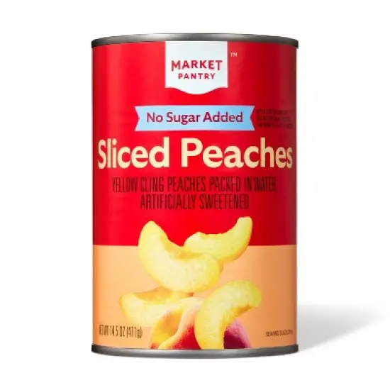 No Sugar Added Sliced Peaches 15oz - Market Pantry&trade; image {3}