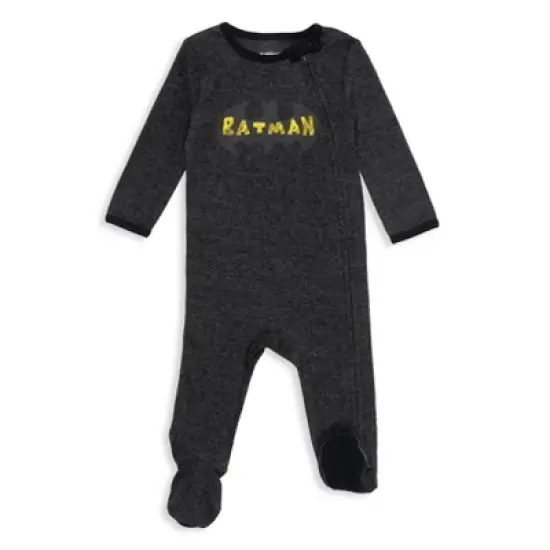 DC Comics Justice League The Flash Superman Batman Baby 3 Pack Zip Up Sleep N' Play Coveralls Newborn to Infant  image {1}