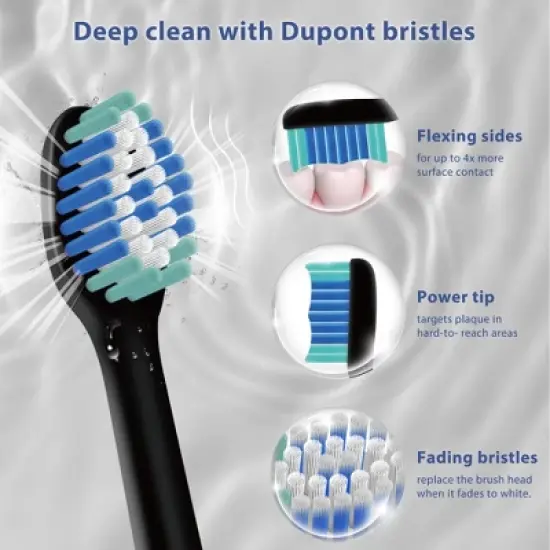 Sonic Toothbrush & Replacement Heads Bundle image {4}