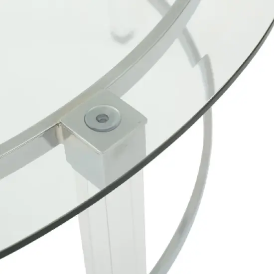 Glass Coffee Table Cocktail Table Center Table Side Table Small Table, Round/Rectangular-Christopher Knight Home image {5}