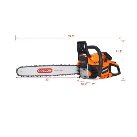 BABYYER Chainsaw gas 20inch ,58cc Gasoline Chain Saw for Trees ,Wood Cutting 2-cycle image {2}