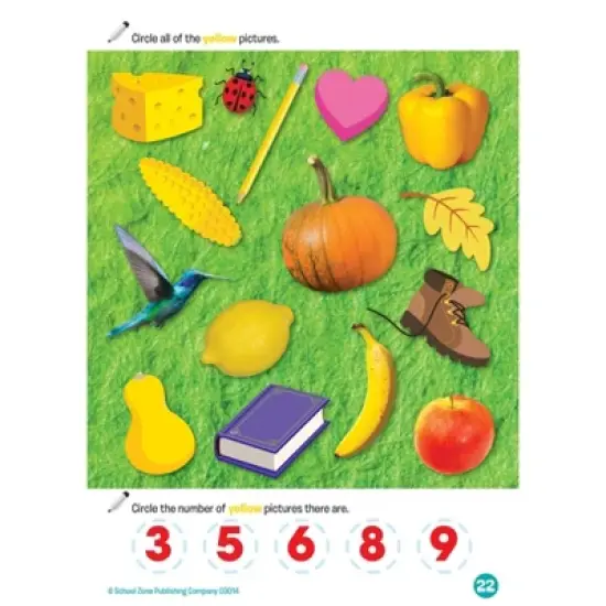 School Zone Preschool Fun! Write & Reuse Workbook - (Paperback) image {6}