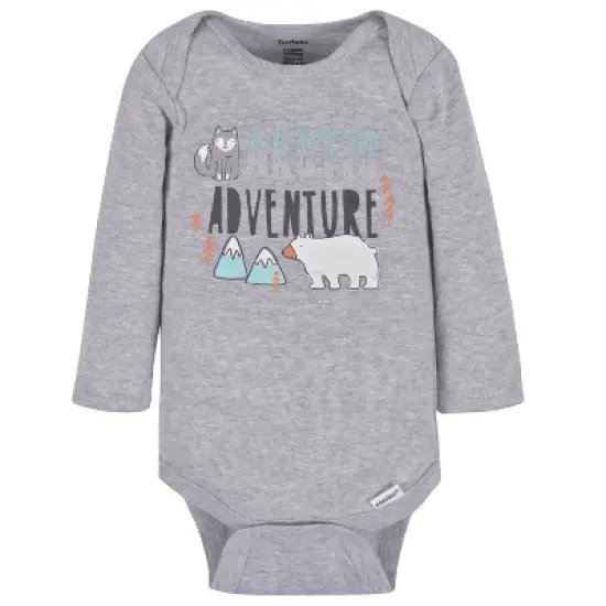 Onesies Brand Baby Boys' Long Sleeve Onesies&reg; Bodysuits, 3-Pack image {3}