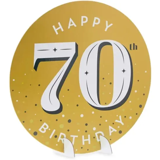 Sparkle and Bash 12 Pieces 70th Birthday Party Supplies, Table Centerpieces, Wall Ceiling Decorations Confetti String image {6}