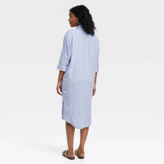 Women's 3/4 Sleeve Midi Shirtdress - Universal Thread&trade; image {1}