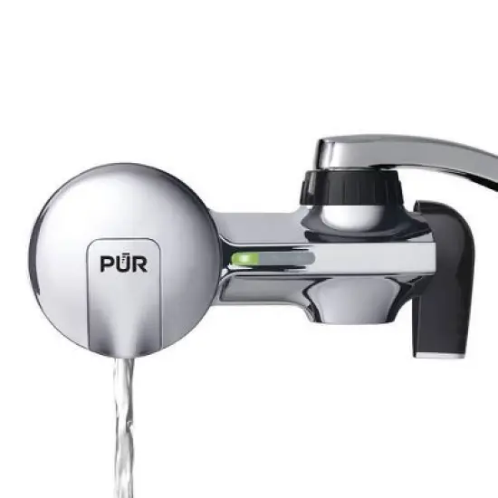 PUR Filtration PLUS Faucet Horizontal Mount Water Filtration System Chrome PFM400H: Best Sink Filter, Lead & Mercury Removal, Easy Install image {14}