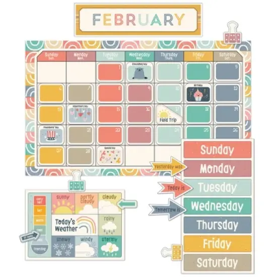Carson Dellosa Education We Belong Calendar Bulletin Board Set, 2 Sets image {1}
