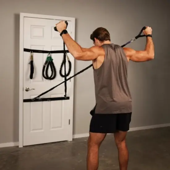 Iron Neck Dynamic Training Bands with Max Resistance | Train, Workout, or Rehab Training Band | Stretches from 3 to 9 ft | Cloth-Wrapped image {2}