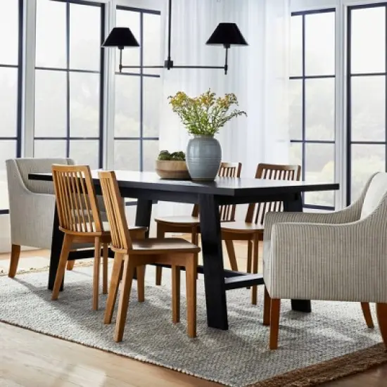 2pk Linden Modified Windsor Wood Dining Chair - Threshold&trade; designed with Studio McGee image {1}