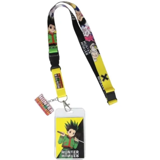 Hunter X Hunter Merch ID Badge Holder Keychain Lanyard w/ Acrylic Charm image {3}