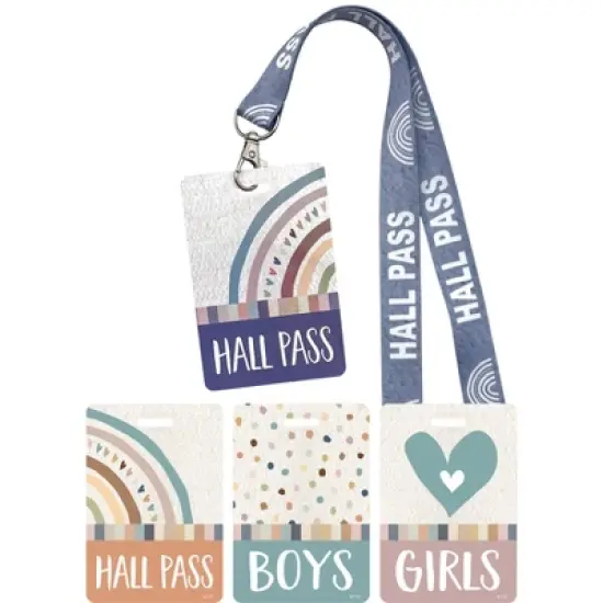 Teacher Created Resources&reg; Everyone is Welcome Hall Pass with Lanyard, Set of 4 image {5}