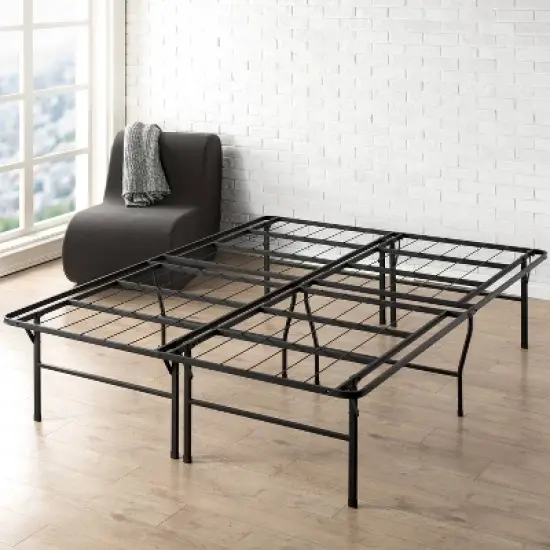 18" Premium Steel Bed Frame and Platform Bed Black - Mellow image {7}
