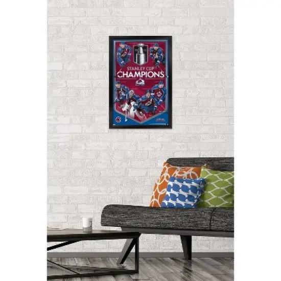 Trends International NHL Colorado Avalanche - 2022 Stanley Cup Champions Framed Wall Poster Prints image {1}
