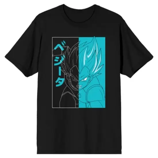 Dragon Ball Z Super Two-Toned Anime Men's Black T-Shirt image {3}