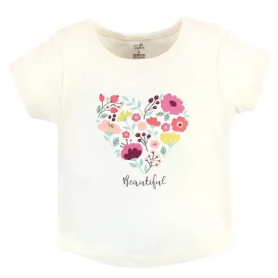 Touched by Nature Baby and Toddler Girl Organic Cotton Hoodie, Bodysuit or Tee Top, and Pant, Botanical Toddler image {2}