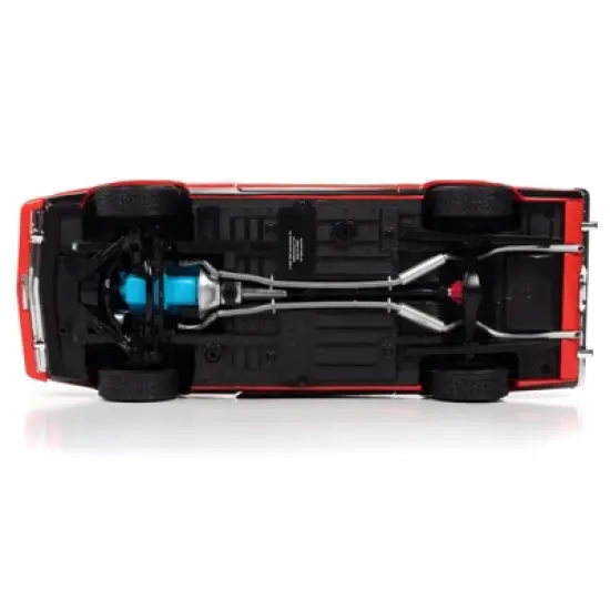 1971 Ford Mustang Mach 1 Bright Red (James Bond 007) "Diamonds are Forever" (1971) Movie 1/18 Diecast Model Car by Auto World image {5}