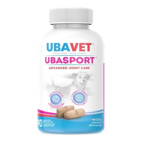 UBAVET UBASPORT Advanced Joint Care Tablets for Dogs & Cats (90 ct) image {4}