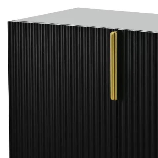 Modern Sideboard, Buffet Cabinet with Metal handles & Legs-ModernLuxe image {12}