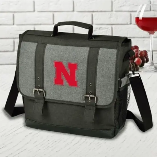 NCAA Nebraska University Cornhuskers Wine And Cheese Cooler w/ Table And Accessories image {5}