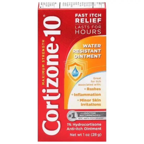 Cortizone 10 Water Resistant Anti-Itch Ointment, 1 Ounce image {3}