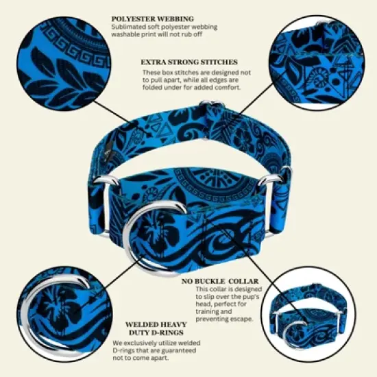 Country Brook Petz HossFit Jr Wide Martingale Dog Collar - Attitude Collection image {4}