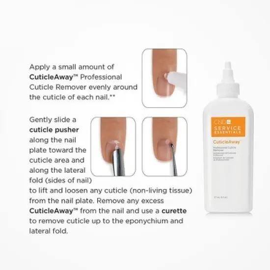 CND Cuticle Away | Moisturizing Professional Cuticle Remover and Callus Softener| Allows Quick |  Easy and Thorough Nail Prep | (6 oz) image {1}