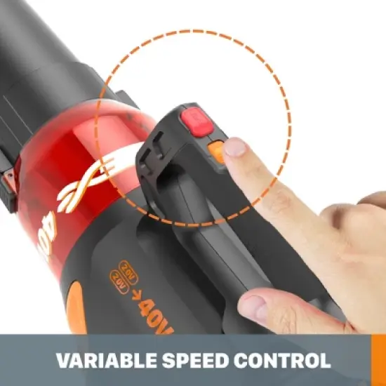 Worx WG584 40V Power Share TURBINE Cordless Leaf Blower with Brushless Motor image {3}