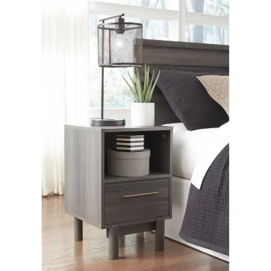 Brymont Nightstand Black/Gray - Signature Design by Ashley image {1}