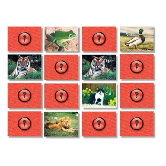 Stages Learning Materials Photographic Memory Matching Game, Animals image {1}