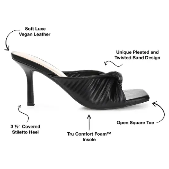 Journee Collection Womens Greer Tru Comfort Foam Open Toe High Stiletto Pumps image {7}