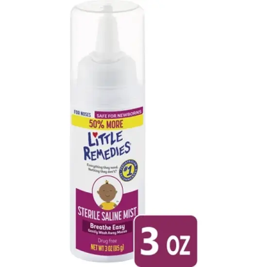Little Remedies Saline Nasal Mist for Babies Stuffy Noses - 3 fl oz image {10}