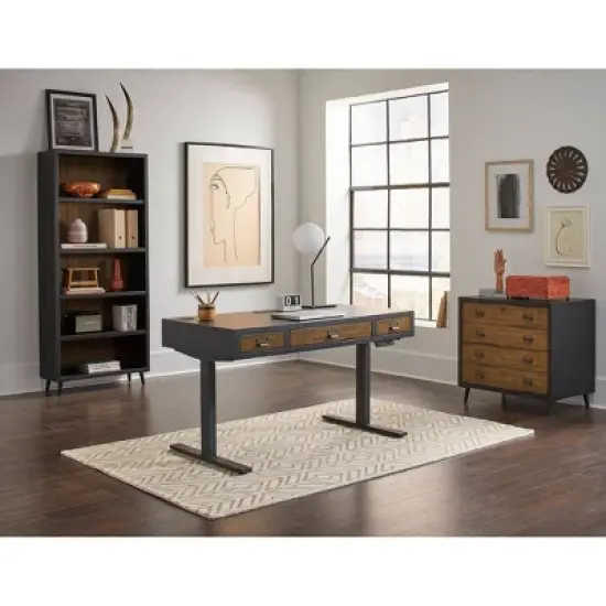 Payton Mid-Century Wood Lateral File Storage File Drawer Black - Martin Furniture image {12}