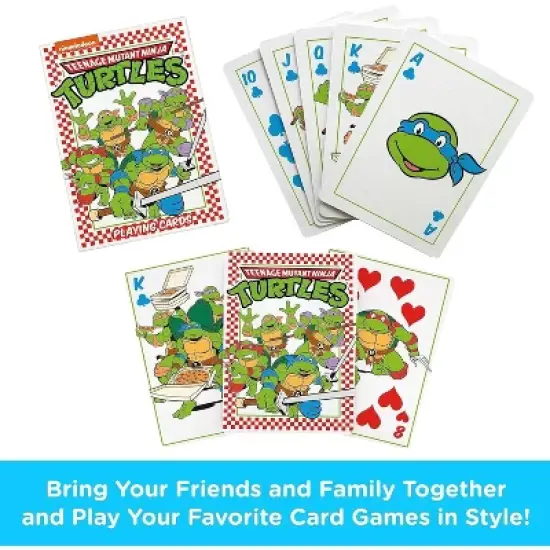Aquarius Puzzles Teenage Mutant Ninje Turtles Pizza Playing Cards image {1}