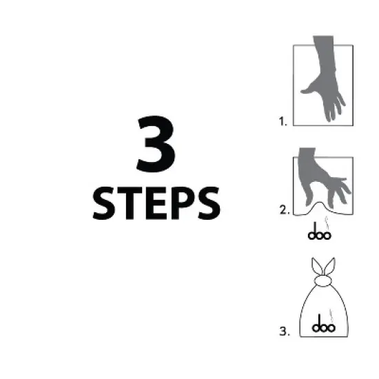 UBAVET DOO Extra-Long Eco Waste Bags for Dogs & Cats &ndash; (100-Pack) image {3}