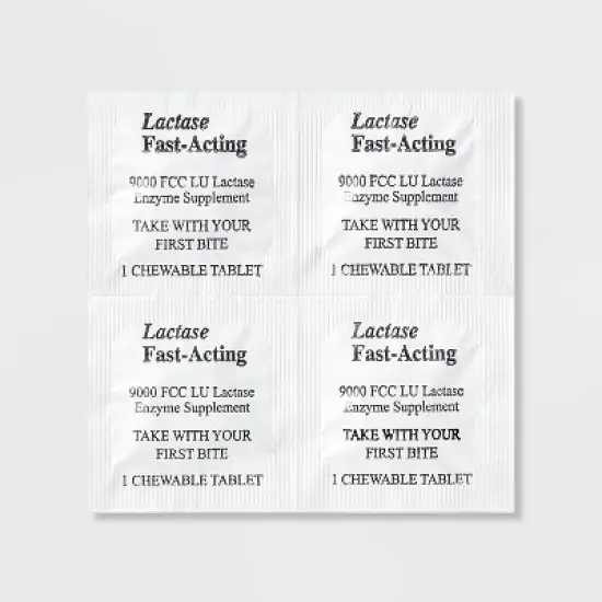 Fast-Acting Lactase Dairy Digestive Supplement Chewable Tablets - Vanilla - 32ct - up&up&trade; image {3}