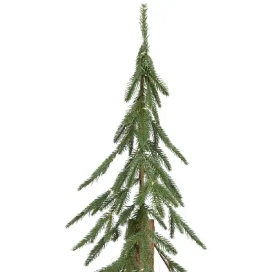 Northlight Pre-Lit Medium Alpine Artificial Christmas Tree - 4' - Clear LED Lights image {5}