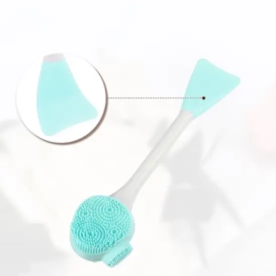 Unique Bargains Silicone Multifunction Handheld Facial Cleansing Brush 6.1"x1.57" 1 Pc image {4}